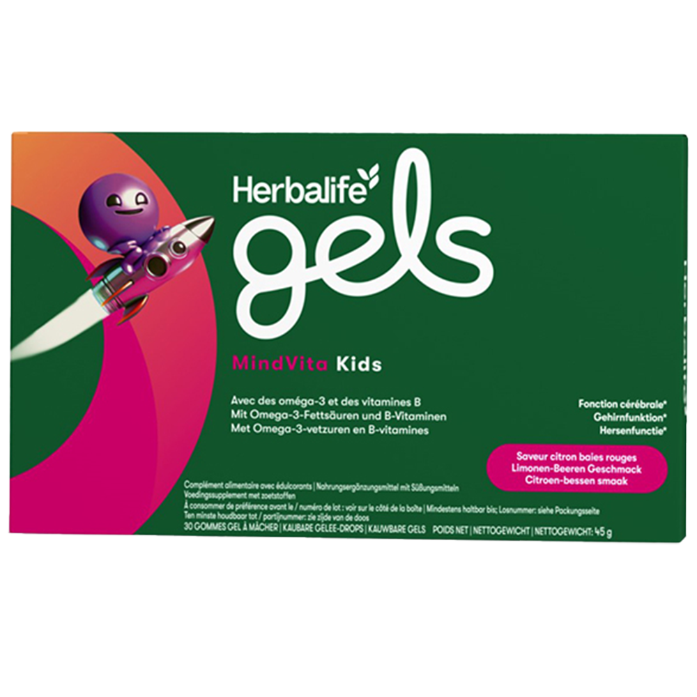 Herbalife Gels MindVita Kids Limone-Beere 30 kaubare Gelee-Drops